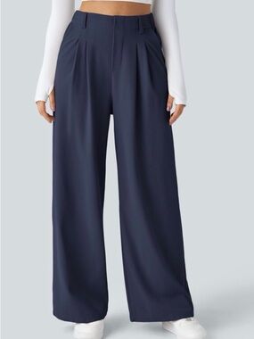 Halara Flex™ High Waisted Pocket Wide Leg Waffle Work Pants